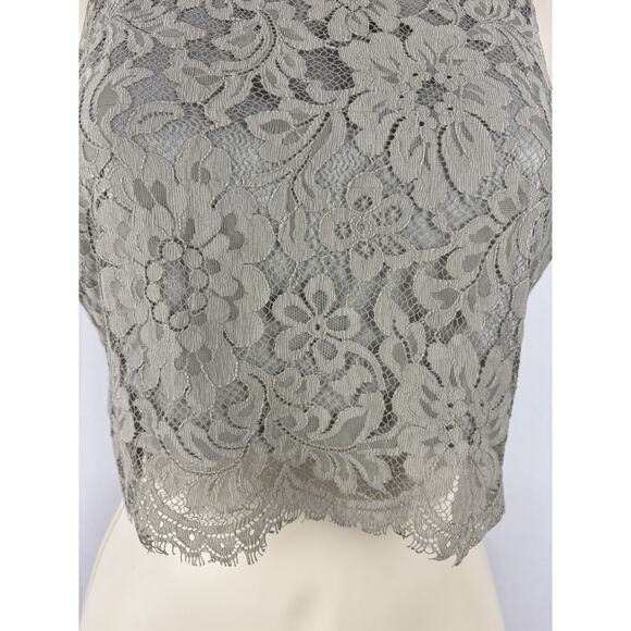 Show Me Your Mumu Taupe Lace Crop Top | Small | Boho Festival Bridal Top - Picture 3 of 5